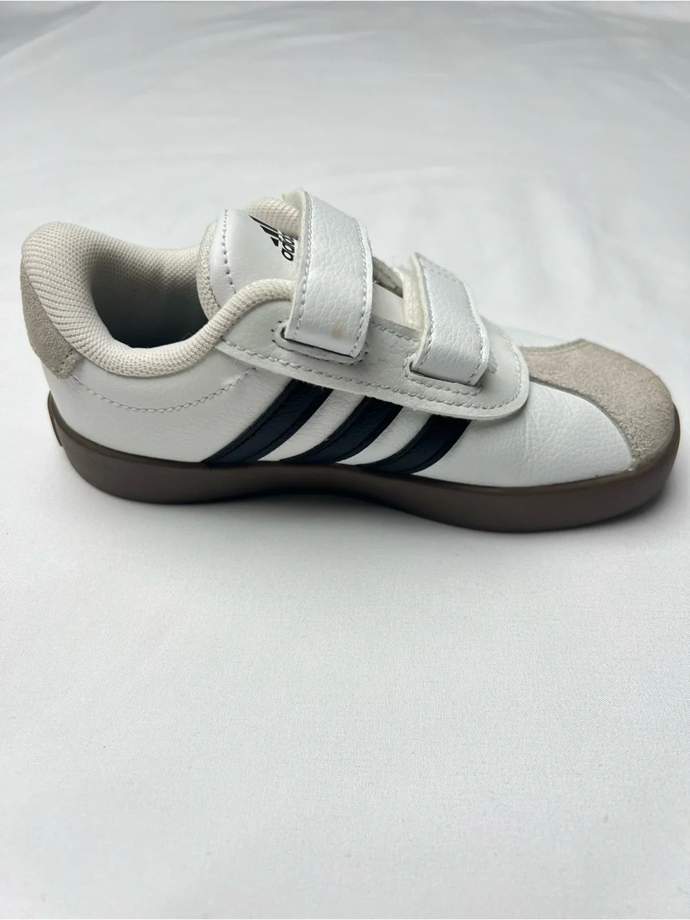 adidas VL Court 3.0 White Black Toddler Sneakers 10K